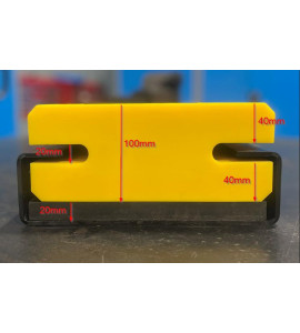 750L x 250 x 125 UHMWPE Reversable Sliding Dock Bumper buffer with steel holder 