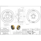 228099 Drive Wheel VG 230/ 82-188/FL-S AS:5/ 70/45H8 D:14 +3xM10 - 75 