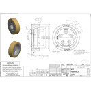 228865 Drive Wheel VG 250/ 75-200/FL-S AS:5/112/80H10 D:16    