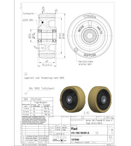 107856 VG 180/ 65-145/5K-S 6205-2RS NL:75