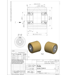 140091 VN 85/ 75  /4K-S 6204-2RS EL:80  o. Ispb