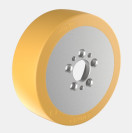 228099 Drive Wheel VG 230/ 82-188/FL-S AS:5/ 70/45H8 D:14 +3xM10 - 75 