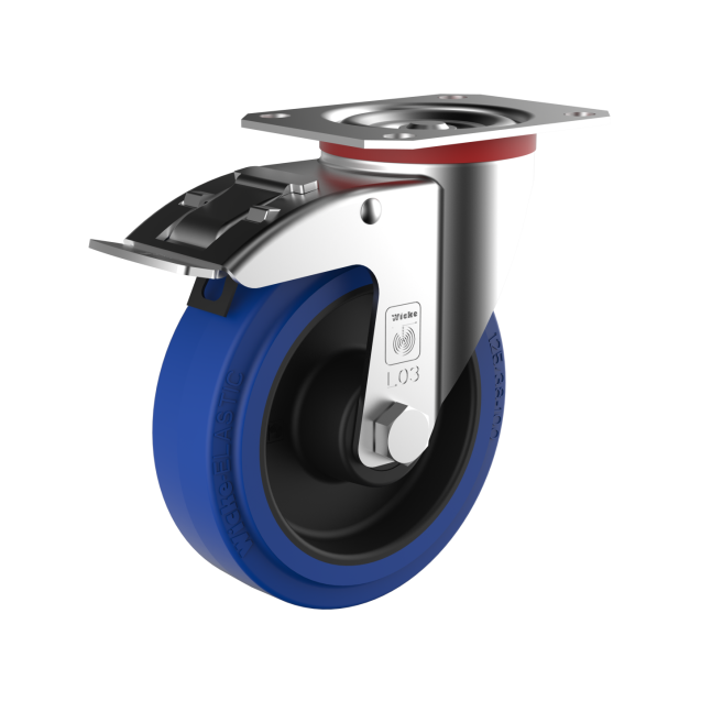Swivel Castor With Plate and Brake BN LL 03/125/38R-FSTF